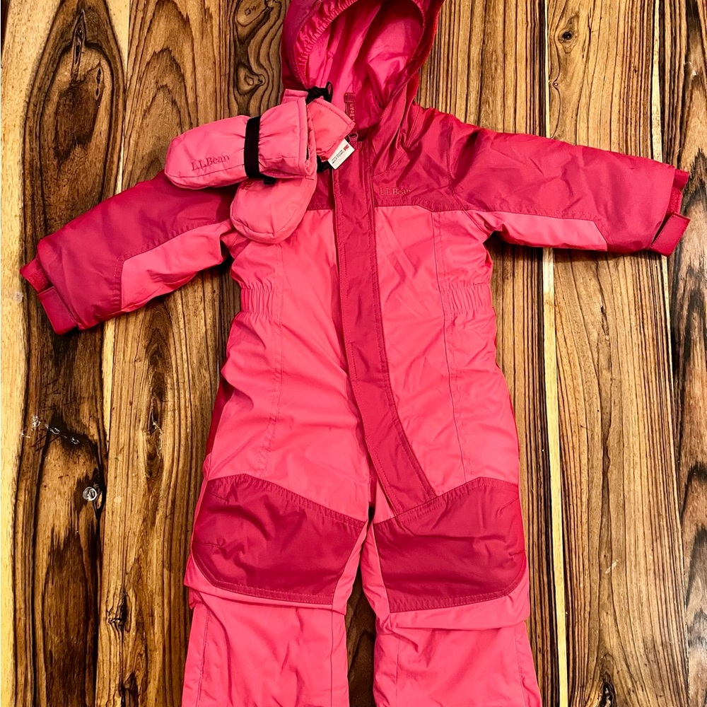 L.L. Bean Red Snowsuit with Mittens